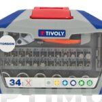 PUNTAS ATORNILLAR + VASOS TIN TORSION JGO 34 PZS