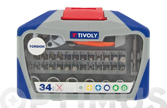 126_6908773a97725 PUNTAS ATORNILLAR + VASOS TIN TORSION JGO 34 PZS - Imagen 1