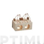 RATONERA MADERA 2 AGUJEROS