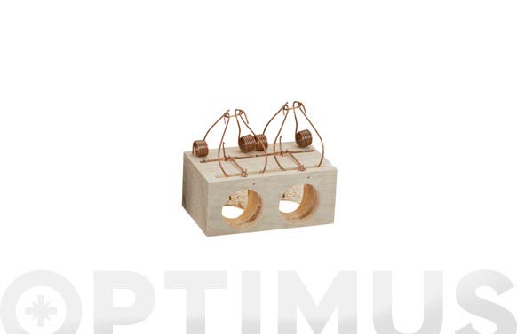 126_690878fb81378 RATONERA MADERA 2 AGUJEROS - Imagen 1