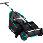 RECOGEDOR DE HOJAS CON RUEDAS