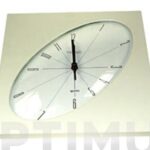 RELOJ COCINA CUADRADO ESFERA OVAL