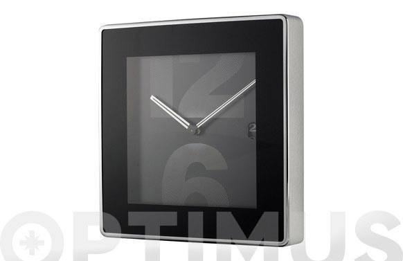 126_6908fa6152efc RELOJ PARED ACERO NEGRO - Imagen 1
