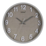 RELOJ PARED REDONDO VESTA GRIS