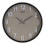 RELOJ PARED REDONDO VESTA NEGRO