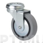 RUEDA MUEBLE AUXILIAR GIRATORIA B GOMA D40 GRIS