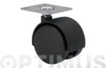 RUEDA MUEBLE AUXILIAR GIRATORIA PLETINA
