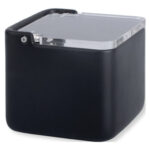 SALERO CERAMICA CUADRADO CON TAPA ACRILICA