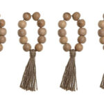SERVILLETERO MACRAME ACACIA BOLAS SET 4UDS
