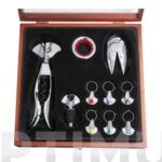 SET VINO EN CAJA MADERA LUJO