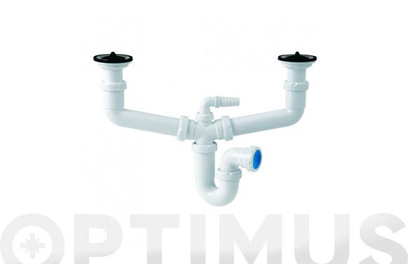 126_6909ff25443c4 SIFON CENTRAL CURVO EXTENSIBLE HORIZONTAL VALVULA - Imagen 1