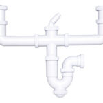 SIFON CURVO DOBLE CON TOMA