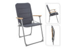 SILLA CAMPING PLEGABLE GRIS - Imagen 2