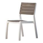 SILLA RESINA BLANCO-CAPUCHINO