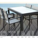 SILLON ALUMINIO TEXTILENE ACOLCHADO GRIS