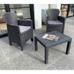 SILLON RATAN RESINA 2 U + MESITA