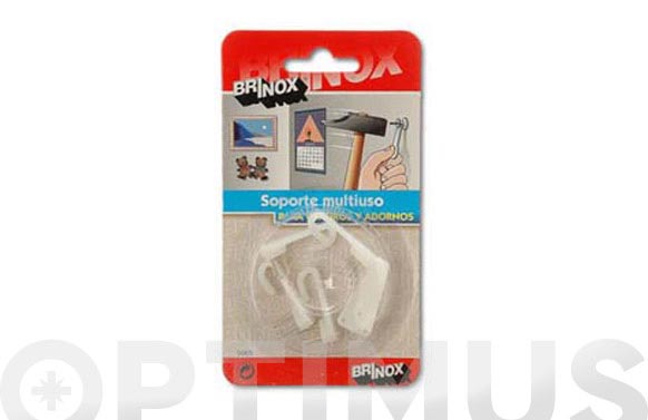 126_690b57088d436 SOPORTE MULTIUSO 3 CLAVOS 5 UDS - Imagen 1