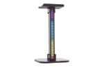 SOPORTE PARA AURICULARES CON BARRA DE LUZ LED RGB DIGITAL