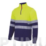 SUDADERA ALTA VISIBILIDAD MARINO / AMARILLO FLUOR