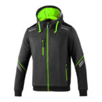 SUDADERA TECNICA GRIS / VERDE FLUOR
