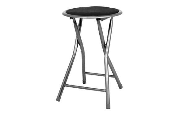 126_690ba5bcb9139 TABURETE PLEGABLE NEGRO - Imagen 1