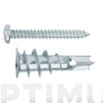 TACO METALICO DIN 7891 PLADUR CON TORNILLO CABEZA ALOMADA