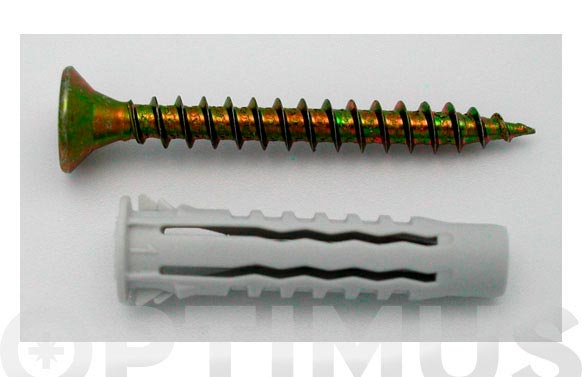 126_690ba67519cb0 TACO NILON 4 CARAS CON TORNILLO 3 UDS - Imagen 1