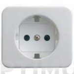 TAPA BASE ENCHUFE 2P + TT BLANCO