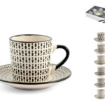 TAZA CAFE CON PLATO STONEWARE WHERA SET 6 UDS