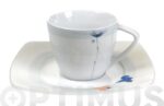 TAZA CAFE MOKA CON PLATO FLORS