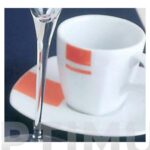 TAZA CAFE Y PLATO PORCELANA JUEGO 6 UNIDADES