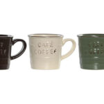 TAZA GRES COFFEE RELIEVE  SURTIDO