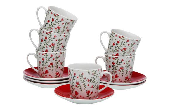 126_690bab77bea3c TAZA TE PORCELONA CON PLATO SET 6 UD - Imagen 1