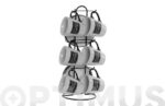 TAZAS CAFE/CORTADO SET 6 UDS CON SOPORTE