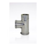 TE + TAPA - TUBO PARED ESTUFA PELLET DOBLE INOX 316L