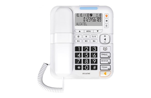126_690bac3681f94 TELEFONO CON CABLE TECLAS GRANDES CON DISPLAY - Imagen 1