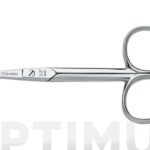 TIJERA CURVA MANICURA NIQUELADA