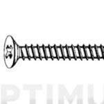 TIRAFONDO CABEZA PLANA + EMBELLECEDOR MARRON