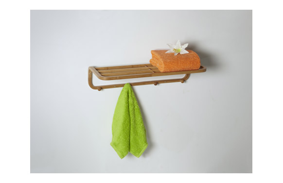 126_690dc8099ca18 TOALLERO CON ESTANTE Y 4 COLGADORES - Imagen 1