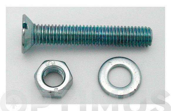 126_690dcbbb2d788 TORNILLO CABEZA PLANA+TUERCA+ARANDELA - Imagen 1