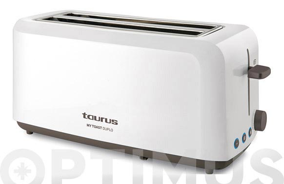 126_690dce0fc6862 TOSTADOR DOS RANURAS LARGAS MYTOAST DUPLO BLANCO - Imagen 1
