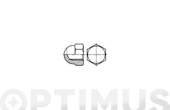 126_690f0b9b03e0c TUERCA CIEGA DIN 1587 INOX A-2 - Imagen 1