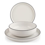 VAJILLA 12PZ PORCELANA ESSENCE BLANCA