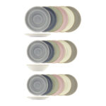 VAJILLA 18 PZAS STONEWARE SURTIDO