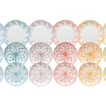 VAJILLA PORCELANA DECORADA 18 PZS