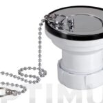 VALVULA LAVABO/ BIDE CON TAPON 63 MM