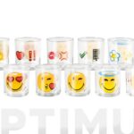 VASO AGUA VIDRIO SMILEY EMOTICON