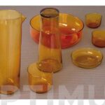 VASO BAJO VIDRIO NARANJA