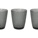 VASO VIDRIO COLOR DAVOR SET 3 UDS