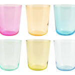 VASO VIDRIO COLOR PACK 6 UDS